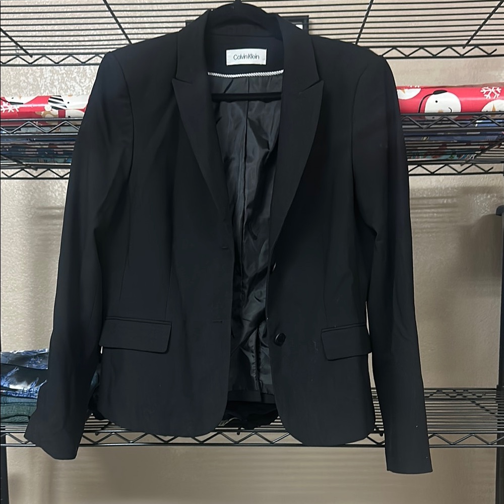 Calvin Klein 2 button Elegant Black Blazer Jacket
